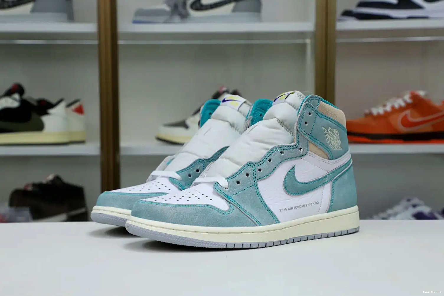 AIR HIGH OG JORDAN 1 Kimikick GREEN' 'TURBO RETRO 0806